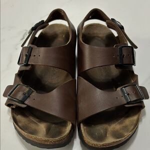 Birkenstock Brown Leather Sandals